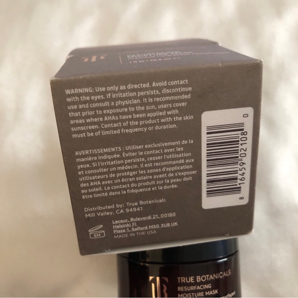 True Botanicals Resurfacing Moisture Mask With Lactic Acid 29.6ml NIB - Picture 7 of 13